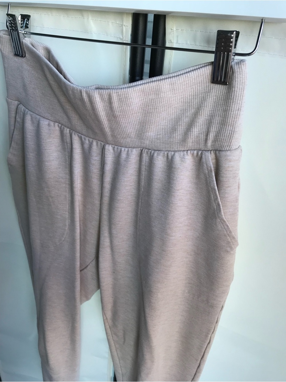 Nike Dri-FIT Light Beige High-Waist Joggers